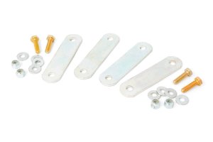 Jeep Wrangler Brake Line Bracket Kit - Front + Rear - Rough Country - '07-'17